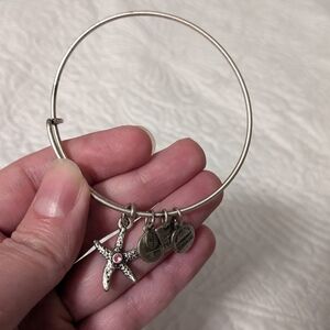 Silver Alex and Ani Starfish Bracelet